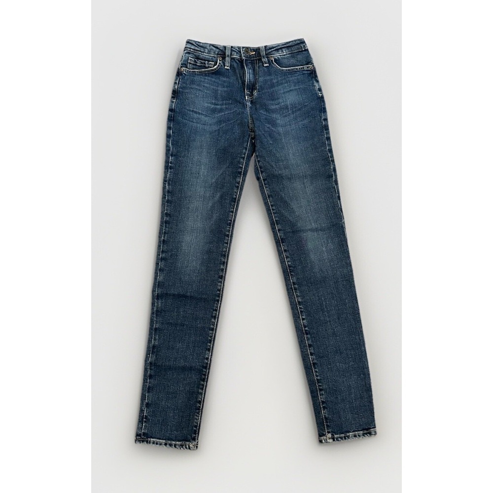Outland Jeans Womens Size 24 Tall Denim Lucy True Blue High-Rise Relaxed-Skinny